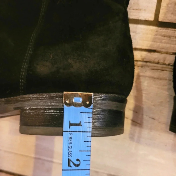 ANNA CORI Crosta Negru black suede over the knee designer luxury boots Wmn's 7.5 - Picture 14 of 16